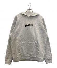 POPEYE（ポパイ）の古着「POPEYE エンブロイダリー フーディー」｜グレー