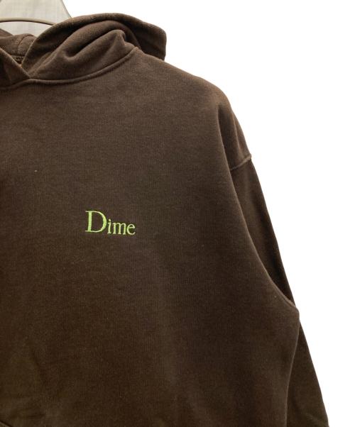 Dime（ダイム）Dime (ダイム) Classic Small Logo Hoodie ブラウン サイズ:Ｍの古着・服飾アイテム