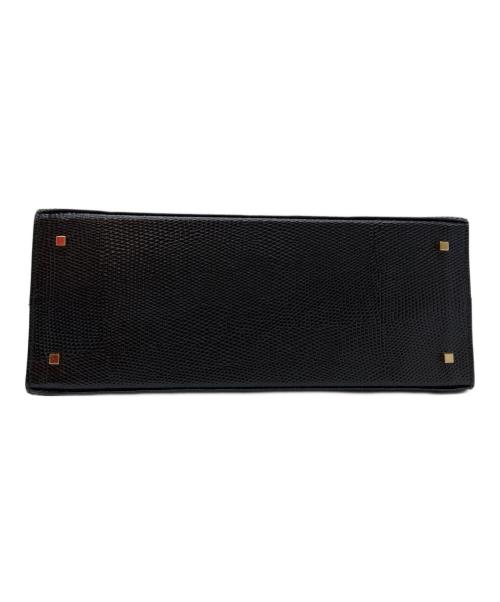 Salvatore Ferragamo（サルヴァトーレ フェラガモ）Salvatore Ferragamo (サルヴァトーレ フェラガモ) ヴァラリボンハンドバッグ ブラックの古着・服飾アイテム