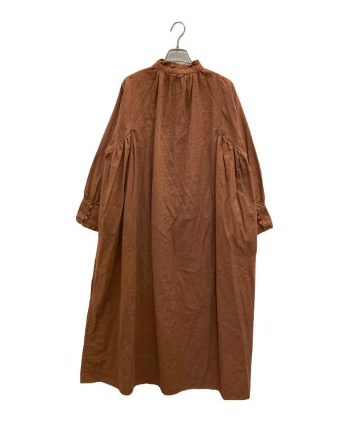 オオカミとフクロウ（オオカミトフクロウ）オオカミとフクロウ (オオカミトフクロウ) 長袖ワンピース ブラウン サイズ:表記なしの古着・服飾アイテム