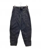 KENZOケンゾー）の古着「ナイロンベルトパンツ」｜ネイビー