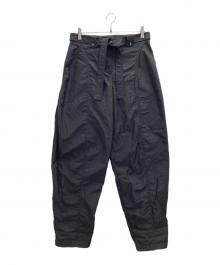 KENZO（ケンゾー）の古着「ナイロンベルトパンツ」｜ネイビー