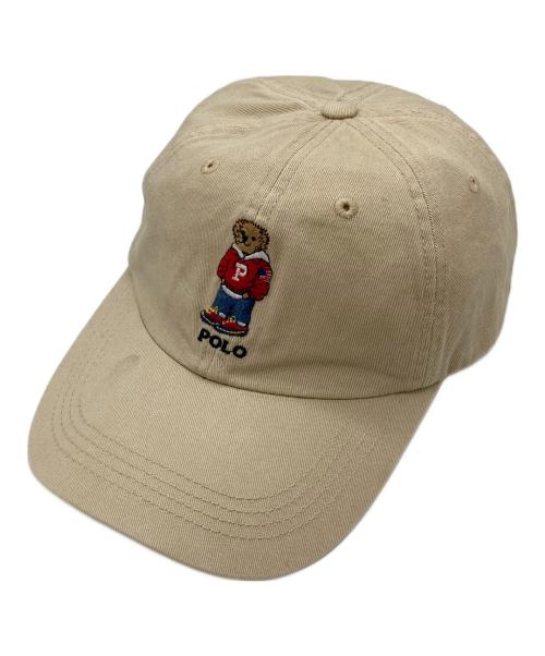 POLO RALPH LAUREN（ポロ・ラルフローレン）POLO RALPH LAUREN (ポロ・ラルフローレン) ポロベアキャップ ベージュの古着・服飾アイテム