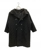 Y'sワイズ）の古着「ウールダブルデザインコート」｜ブラック
