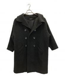 Y's（ワイズ）の古着「ウールダブルデザインコート」｜ブラック