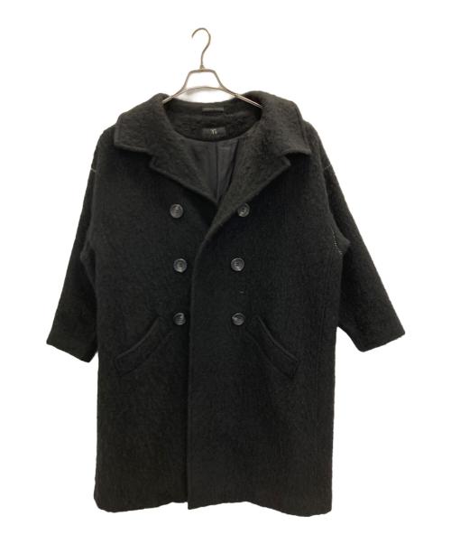 Y's（ワイズ）Y's (ワイズ) ウールダブルデザインコート ブラック サイズ:SIZE 1の古着・服飾アイテム