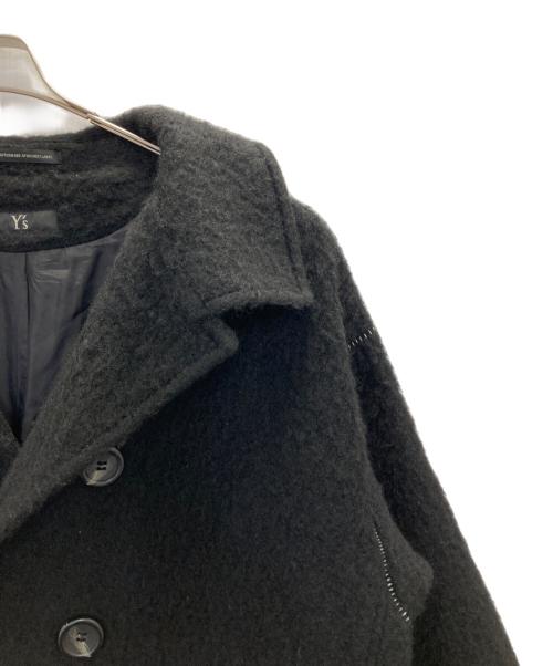 Y's（ワイズ）Y's (ワイズ) ウールダブルデザインコート ブラック サイズ:SIZE 1の古着・服飾アイテム