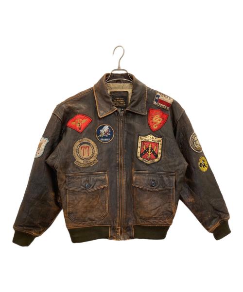 USAF（ユーエスエーエフ）USAF (ユーエスエーエフ) Ｇ-1フライトジャケット ブラウン サイズ:SIZE Mの古着・服飾アイテム