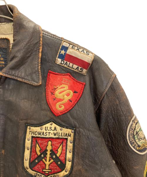 USAF（ユーエスエーエフ）USAF (ユーエスエーエフ) Ｇ-1フライトジャケット ブラウン サイズ:SIZE Mの古着・服飾アイテム