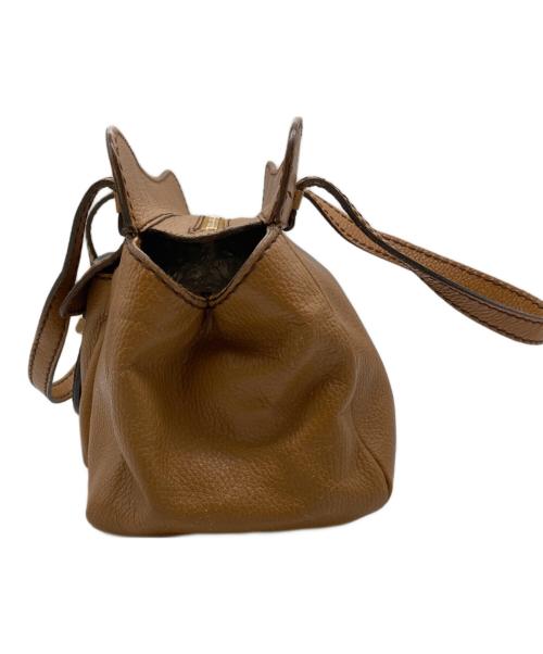 TOD'S（トッズ）TOD'S (トッズ) レザートートバッグ ベージュの古着・服飾アイテム