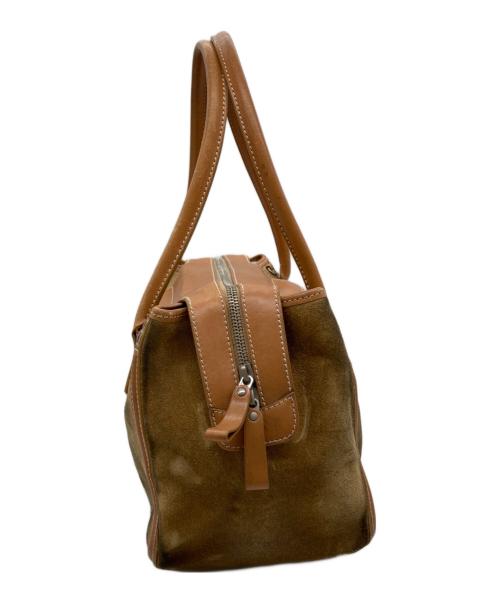 TOD'S（トッズ）TOD'S (トッズ) スウェードコンビハンドバッグ ベージュの古着・服飾アイテム