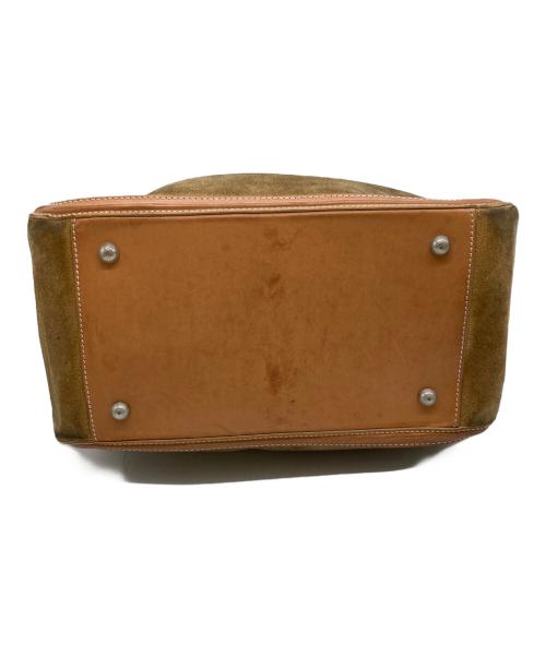 TOD'S（トッズ）TOD'S (トッズ) スウェードコンビハンドバッグ ベージュの古着・服飾アイテム