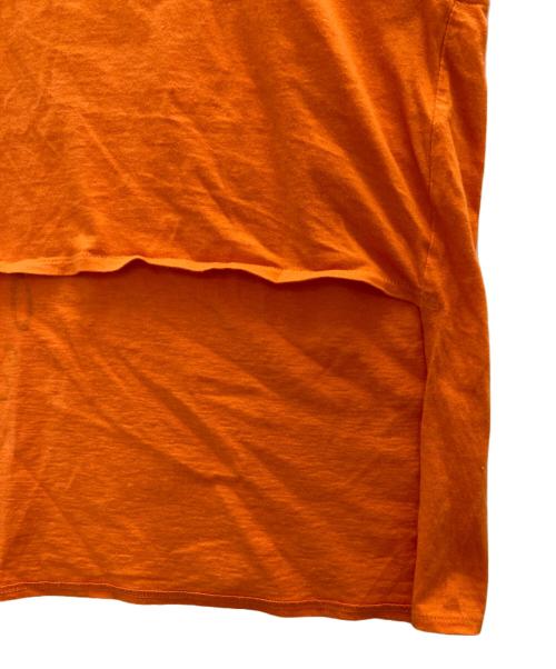 I.S.（アイエス）I.S. (アイエス) クロコダイルプリントアシメN/Sカットソー オレンジ サイズ:9の古着・服飾アイテム