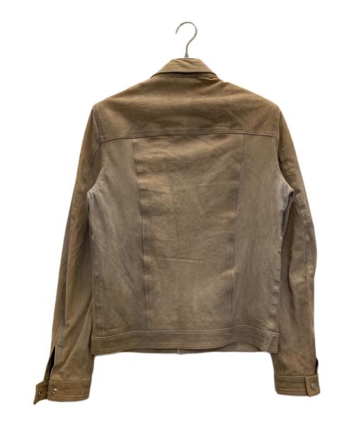 REPLAY（リプレイ）REPLAY (リプレイ) ラムレザートラッカージャケット ベージュ サイズ:Sの古着・服飾アイテム