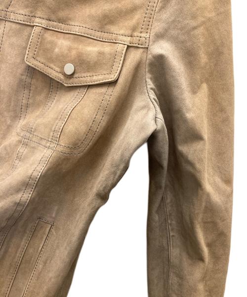 REPLAY（リプレイ）REPLAY (リプレイ) ラムレザートラッカージャケット ベージュ サイズ:Sの古着・服飾アイテム