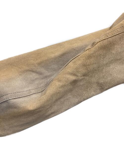 REPLAY（リプレイ）REPLAY (リプレイ) ラムレザートラッカージャケット ベージュ サイズ:Sの古着・服飾アイテム