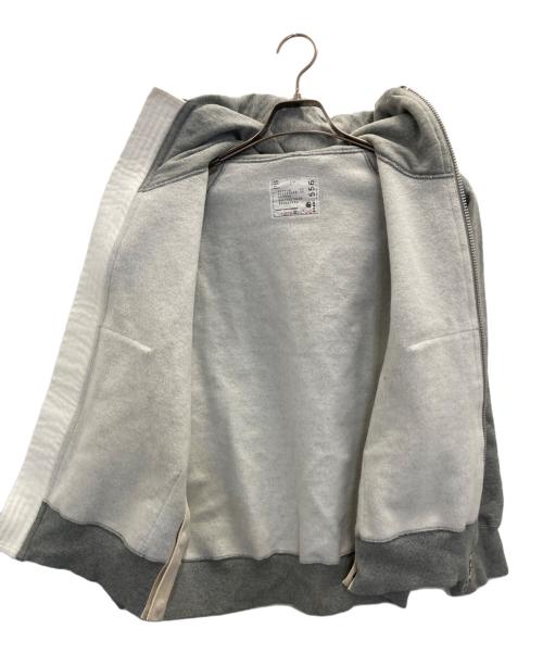 sacai（サカイ）sacai (サカイ) Carhartt WIP (カーハート ワークインプログレス) Hoodie ダブルジップパーカー グレーの古着・服飾アイテム