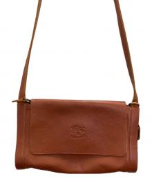 IL BISONTE（イル ビゾンテ）の古着「レザーショルダーバッグ」｜ブラウン