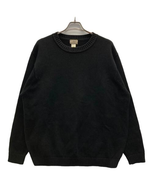 L.L.Bean（エルエルビーン）L.L.Bean (エルエルビーン) 00s cotton knit ブラック サイズ:XLの古着・服飾アイテム