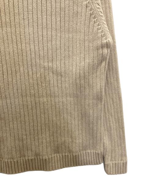 L.L.Bean（エルエルビーン）L.L.Bean (エルエルビーン) 00s cotton rib knit ベージュ サイズ:Ｍの古着・服飾アイテム