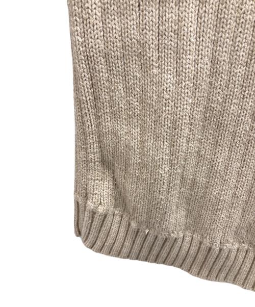 L.L.Bean（エルエルビーン）L.L.Bean (エルエルビーン) 00s cotton rib knit ベージュ サイズ:Ｍの古着・服飾アイテム