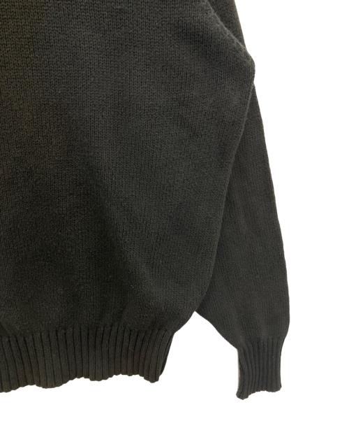 POLO RALPH LAUREN（ポロ・ラルフローレン）POLO RALPH LAUREN (ポロ・ラルフローレン) 90s cotton crew neck knit ブラック サイズ:Ｌの古着・服飾アイテム