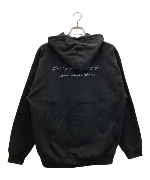 HOMIES network（ホーミーズ・ネットワーク）HOMIES network (ホーミーズ・ネットワーク) basic sweat hoodie ブラック サイズ:Ｌの古着・服飾アイテム