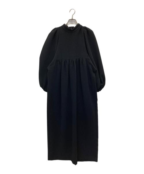 VERMEIL par iena（ヴェルメイユ パー イエナ）VERMEIL par iena (ヴェルメイユ パー イエナ) ハイネックブラウスワンピース ネイビー サイズ:不明の古着・服飾アイテム