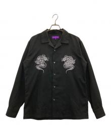 BlackEyePatch（ブラックアイパッチ）の古着「刺繍開襟シャツ」｜ブラック