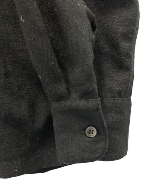 BlackEyePatch（ブラックアイパッチ）BlackEyePatch (ブラックアイパッチ) 刺繍開襟シャツ ブラック サイズ:Ｍの古着・服飾アイテム