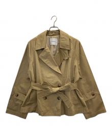 LAGUNA MOON（ラグナムーン）の古着「ワイドスリーブミディトレンチコート」｜ベージュ