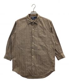 POLO RALPH LAUREN（ポロ・ラルフローレン）の古着「90s BONNARD OPEN COLLER SHIRTS」｜ベージュ