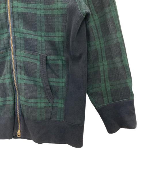 Champion（チャンピオン）Champion (チャンピオン) REVERSE WEAVE DOUBLE ZIP PARKA B/C グリーン サイズ:Ｍの古着・服飾アイテム