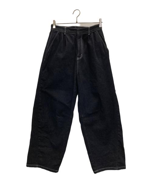 stola.（ストラ）stola. (ストラ) カーブデニムパンツ インディゴ サイズ:38の古着・服飾アイテム