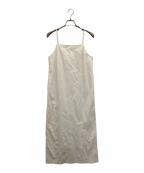 stola.ストラ）の古着「リネン混キャミソールワンピース」｜ホワイト