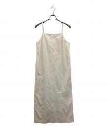 stola.（ストラ）の古着「リネン混キャミソールワンピース」｜ホワイト