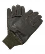 US AIR FORCEユーエスエアフォース）の古着「A-10 LEATHER GROVE」｜ブラウン
