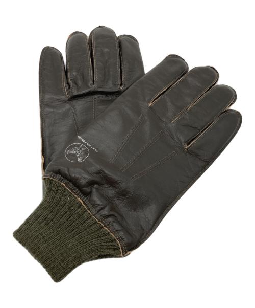 US AIR FORCE（ユーエスエアフォース）US AIR FORCE (ユーエスエアフォース) A-10 LEATHER GROVE ブラウン サイズ:SIZE 9の古着・服飾アイテム