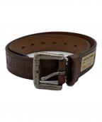 VINTAGE WORKSヴィンテージワークス）の古着「レザーベルト」｜ブラウン