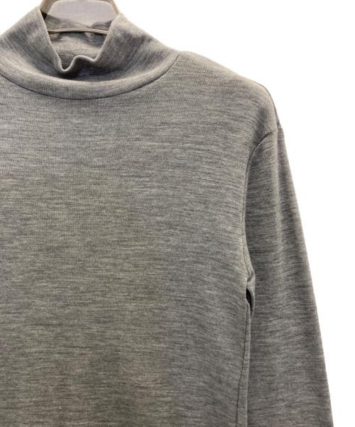 anuans（アニュアンス）anuans (アニュアンス) シアーウールタートルネックカットトップス グレー サイズ:freeの古着・服飾アイテム