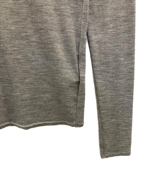 anuans（アニュアンス）anuans (アニュアンス) シアーウールタートルネックカットトップス グレー サイズ:freeの古着・服飾アイテム