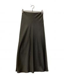 anuans（アニュアンス）の古着「サテンバイアスナロースカート」｜ブラウン