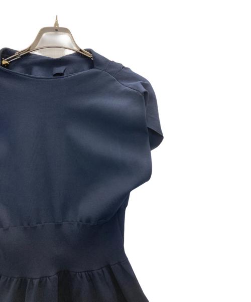 CELFORD（セルフォード）CELFORD (セルフォード) ドレープネックニットワンピース ネイビー サイズ:38の古着・服飾アイテム