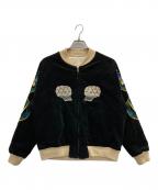 WEIRDOウィアード）の古着「SKULL & SNAKE JACKET」｜ブラック×ホワイト