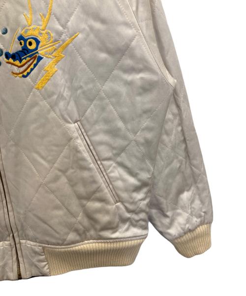 WEIRDO（ウィアード）WEIRDO (ウィアード) SKULL & SNAKE JACKET ブラック×ホワイト サイズ:Ｌの古着・服飾アイテム