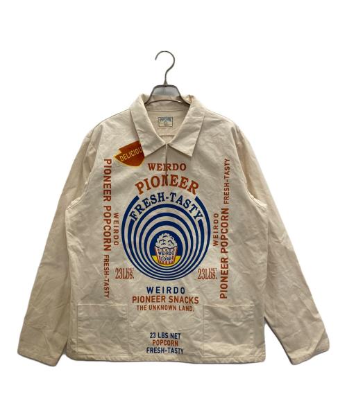 WEIRDO（ウィアード）WEIRDO (ウィアード) POPCORN P/O SHIRTS アイボリー サイズ:Ｌの古着・服飾アイテム
