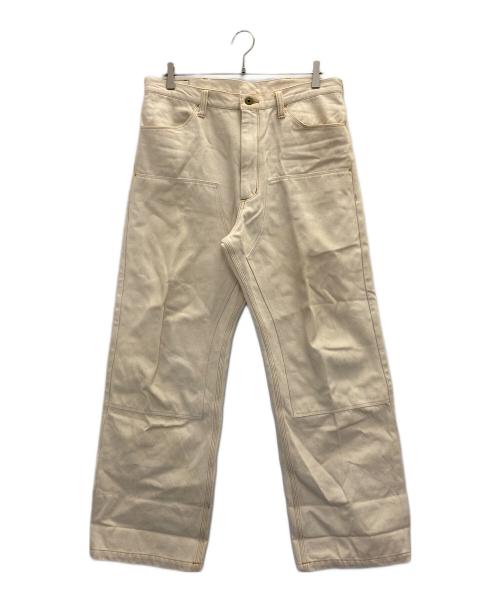 WEIRDO（ウィアード）WEIRDO (ウィアード) ダブルニーワークパンツ アイボリー サイズ:Ｌの古着・服飾アイテム