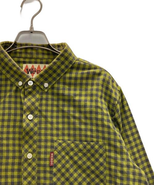 WEIRDO（ウィアード）WEIRDO (ウィアード) チェックBDシャツ グリーン サイズ:Ｌの古着・服飾アイテム