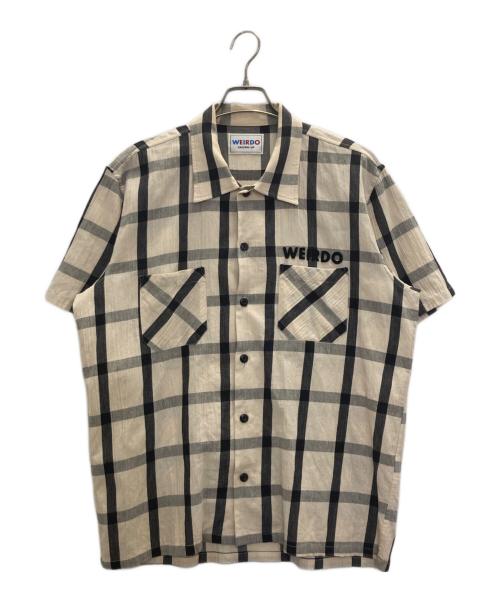 WEIRDO（ウィアード）WEIRDO (ウィアード) S/S SHIRT ROAD FREAK アイボリー サイズ:Lの古着・服飾アイテム