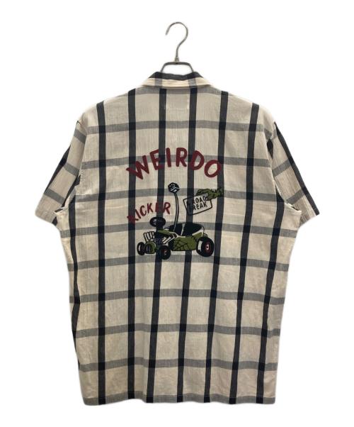 WEIRDO（ウィアード）WEIRDO (ウィアード) S/S SHIRT ROAD FREAK アイボリー サイズ:Lの古着・服飾アイテム